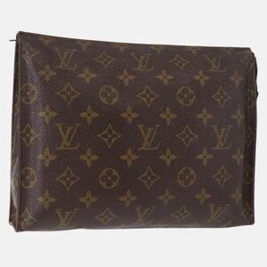 Louis Vuitton Monogram Canvas Toiletry Pouch in Brown